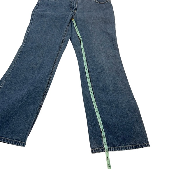 I.E. Women’s Petite Relaxed Blue Bootcut Jeans, Petite Size 8P - Picture 7 of 11